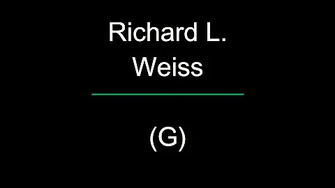 Court of Common Pleas Candidate - Richard L. Weiss