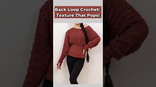 Back Loop Crochet: Texture that Pops! @TCDDIY