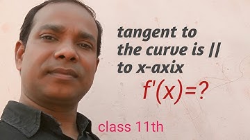 tangent parallel to x-axis | slope of the tangent zero |straight lines|Maths class11| M saalim