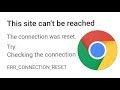 Chrome || This site can’t be reached Problem