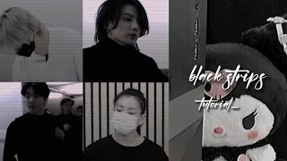 black strips tutorial •| alight motion