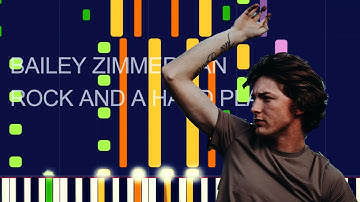 Bailey Zimmerman - ROCK AND A HARD PLACE (PRO MIDI FILE REMAKE) - "in the style of"