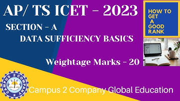 DATA SUFFICIENCY BASICS FOR AP / TS ICET EXAM