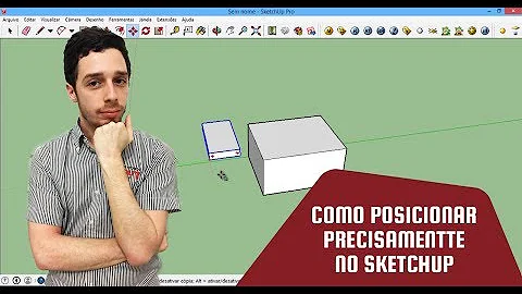 Como colocar um objeto em cima de outro no SketchUp?