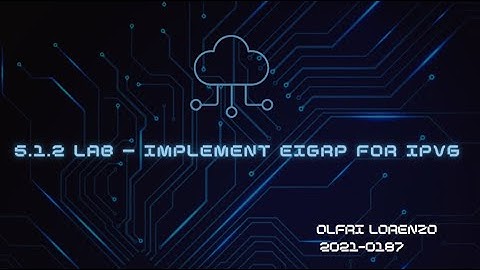 5.1.2 Lab – Implement EIGRP for IPv6