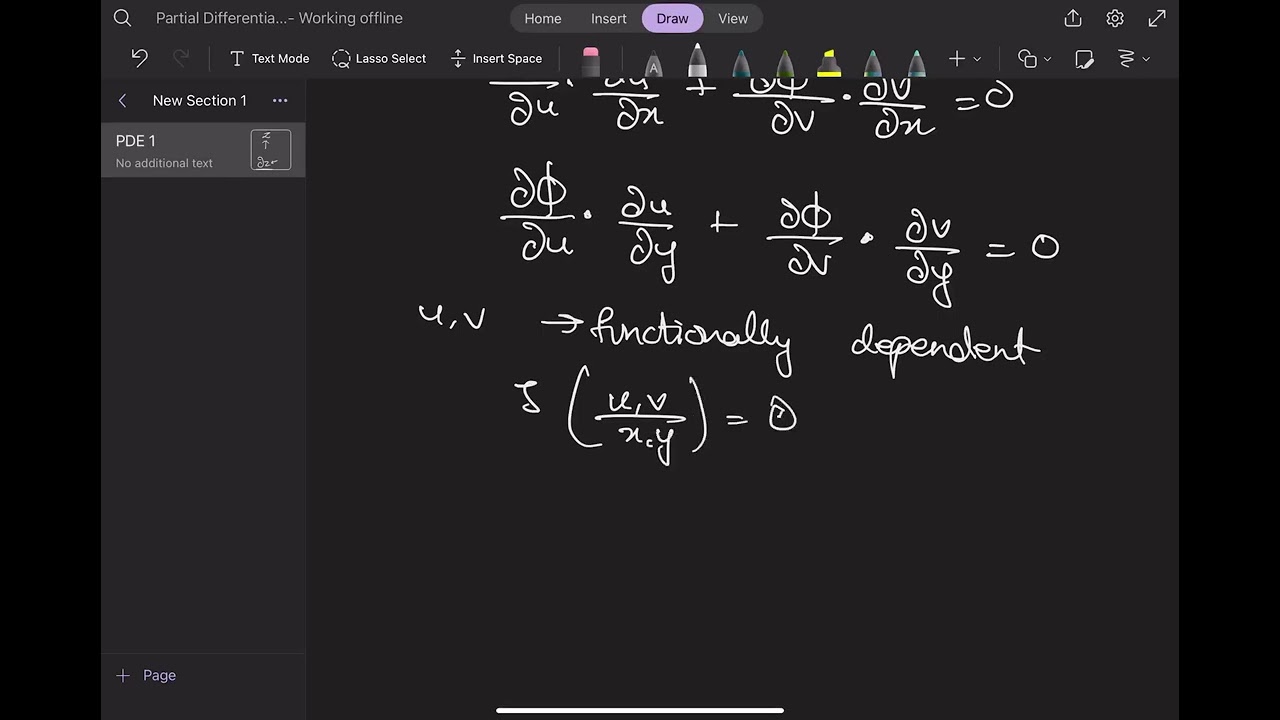 2.1 Partial Differential Equations - Introduction and eliminating constants and functions