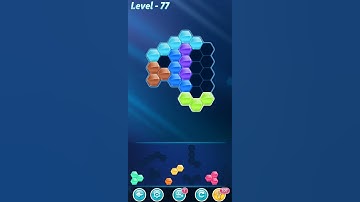 BLOCK! Hexa Puzzle! Rainbow B Level 77 (Basic) - Lösung Solution Walkthrough