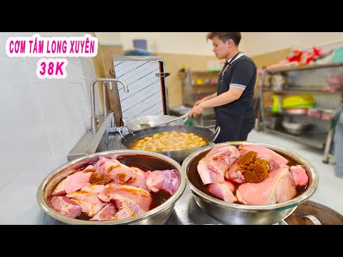 Cơm Tấm Long Xuyên 38K | Bí quyết Khìa Thịt ngon màu đẹp
