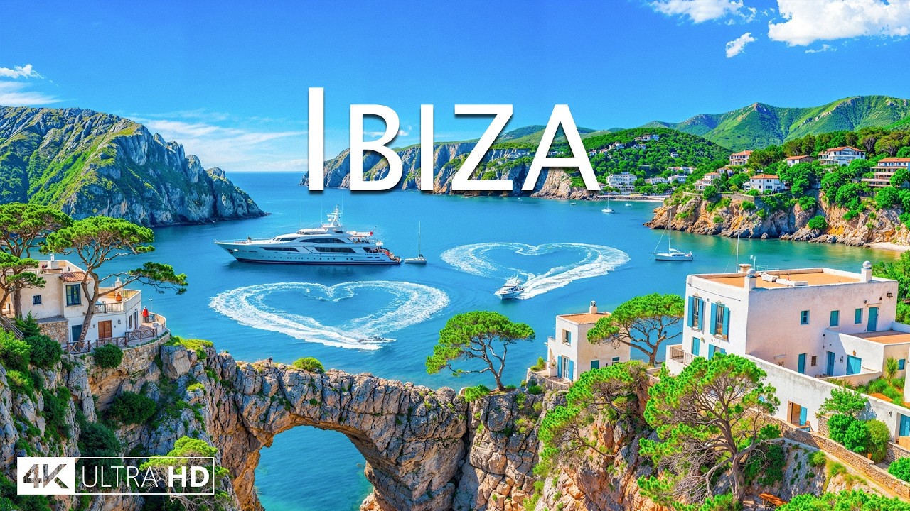 IBIZA 4K DRONE FOOTAGE | Aerial Views of Blue Coves and Iconic Sunset Shores 🌊🌅