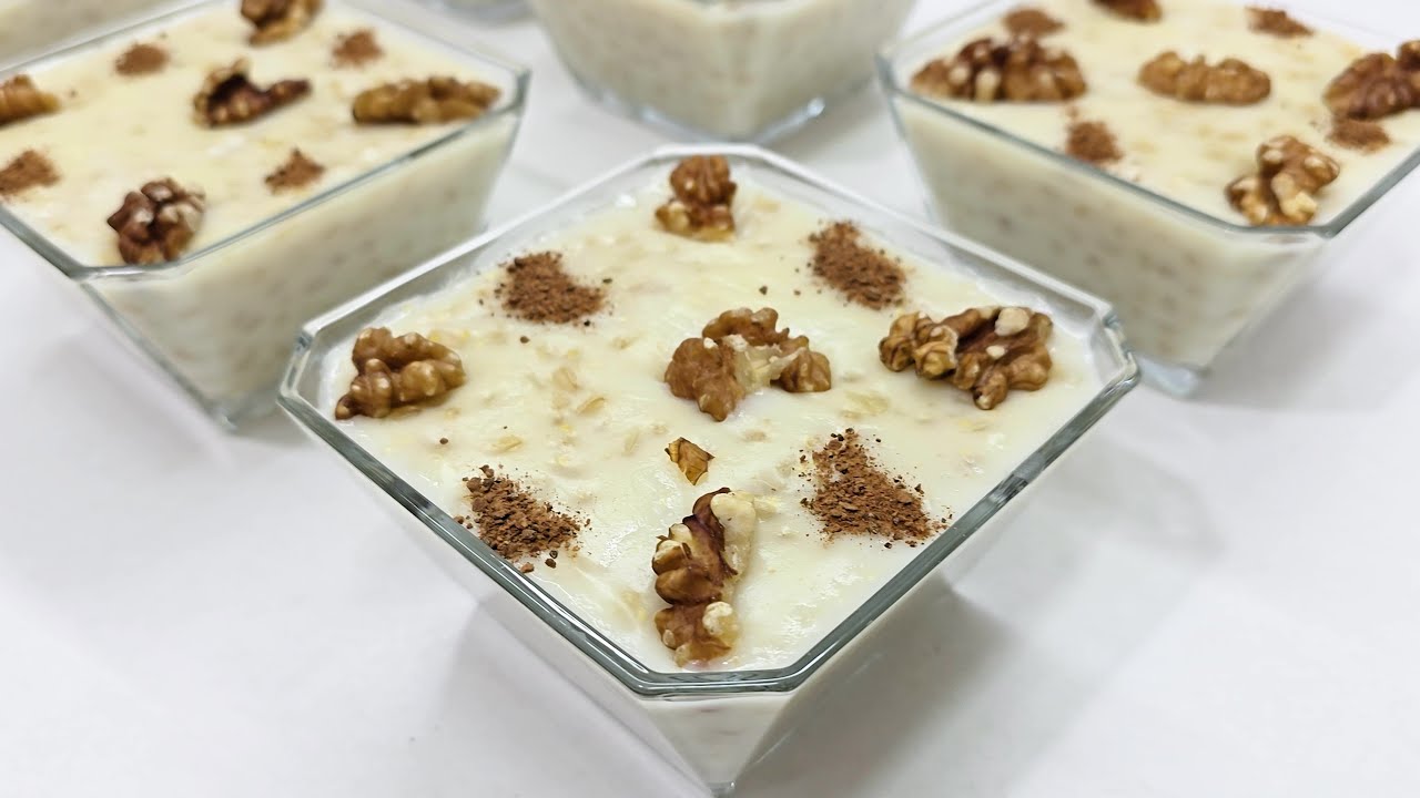 حبوب بالحليب من اطيب الحلويات الباردة