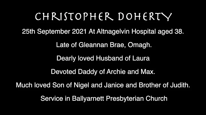 Christopher Doherty Funeral Service