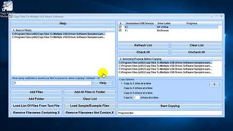How To Use Copy Files To Multiple USB Drives Software