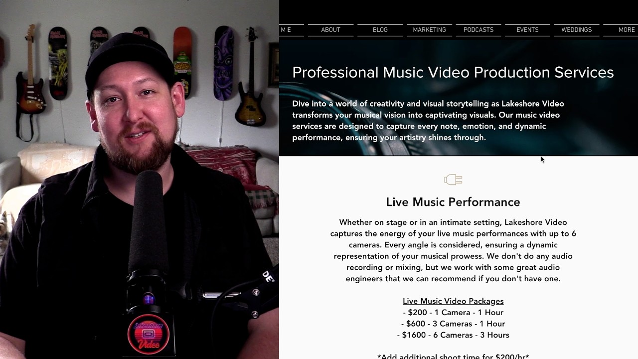 Live Band Video Production Packages for Musicians (Chicago & NW Indiana)