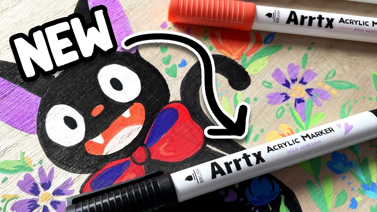 I Used These Markers In A Big Painting! 👏👏 [MARKER REVIEW #6] 