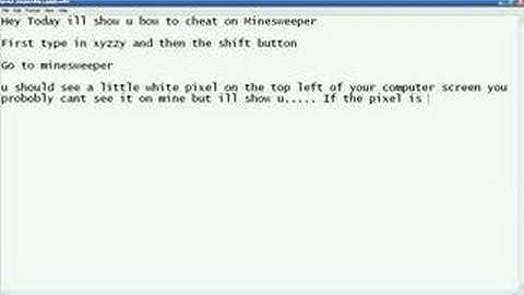 How to cheat on Minesweeper