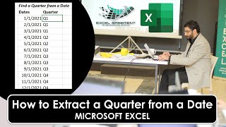 How to Extract a Quarter from a Date in Microsoft Excel