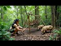 Building a Giant Boar Trap | 30 Days of Extreme Survival - One Life, One Chance in the Wild Jungle