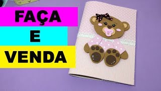 DIY Como fazer Capa Caderneta de Vacinação em EVA -  Faça e Venda -  Artesanato EVA - Goma EVA