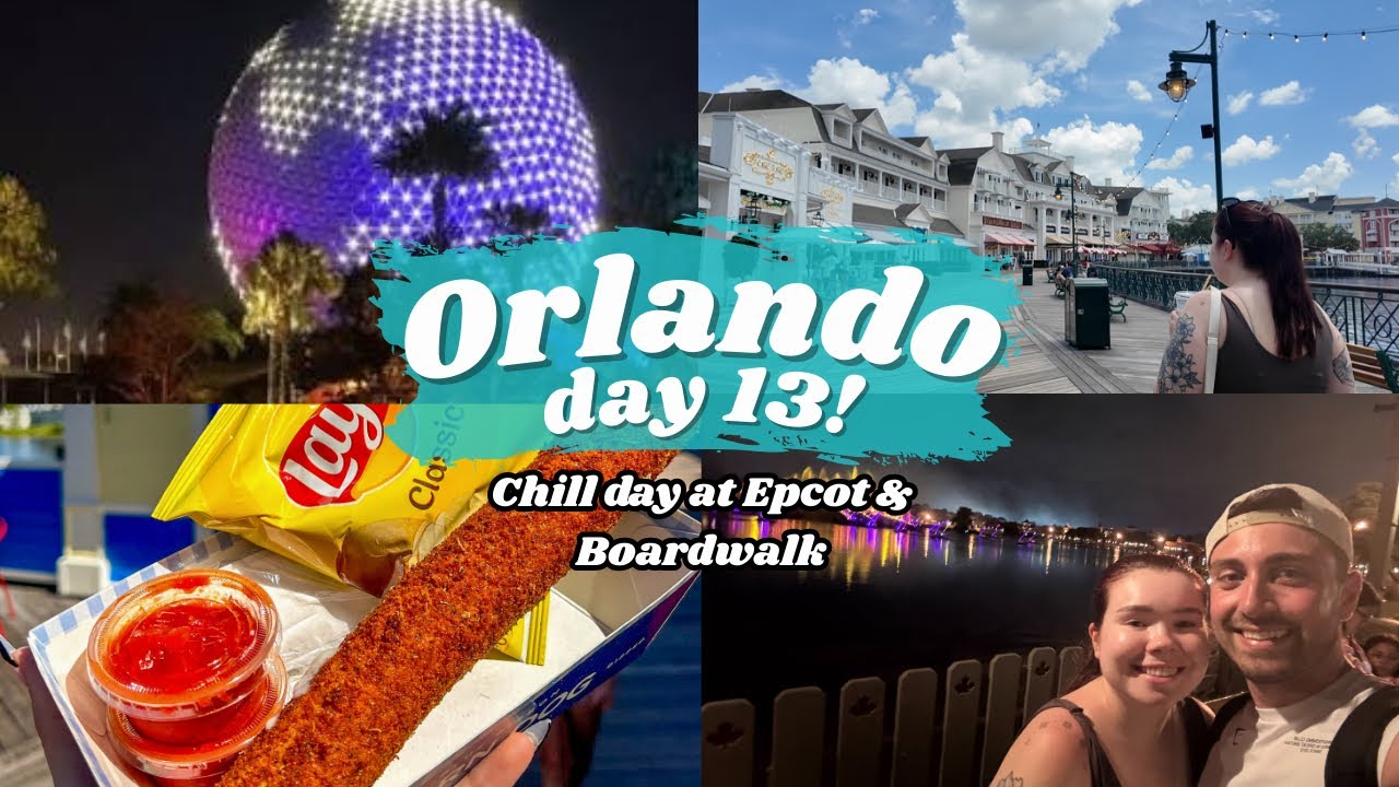 Walt Disney World Orlando Day 13 🌏 | Chill day at Epcot, Boardwalk & Evening show