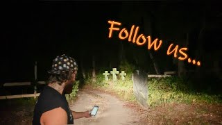 Ghostly Follow the Leader in a Very Old Haunted Cemetery