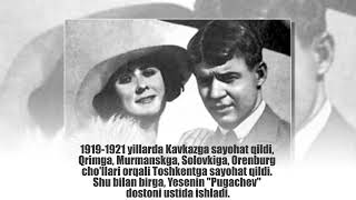 Sergey Yesenin hayotiga bag'ishlanadi