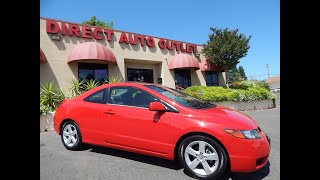 2006 Honda Civic EX coupe with 5 speed manual transmission overview/walk around review!
