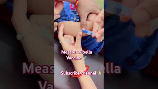 9 month old baby measles rubella vaccine 💉!!injection video !! #baby #health #kidvaccine #shorts