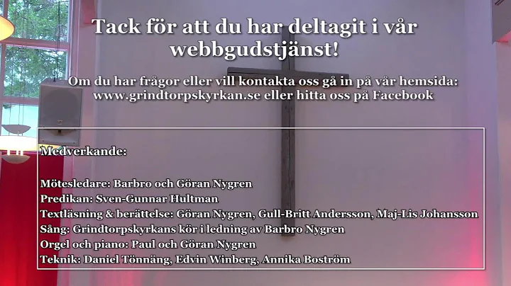 Gudstjnst 2022-11-27   Tema: Kristus kommer