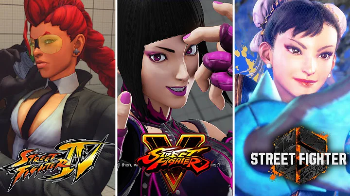 SF4 vs SF5 vs SF6 - Intro / Outro Comparison With Original Costumes [Japanese]