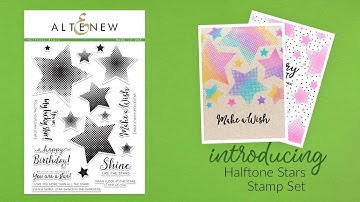 Altenew Stamps Intro - Halftone Stars