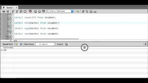 MySQL Tutorial how to use aggregate functions and Alias  in sql | Workbench