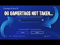 OG GAMERTAGS NOT TAKEN *2019* PART 1 - XBOX/PLAYSTATION