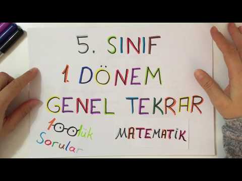 5.Sınıf MATEMATİK (1. dönem sil baştan) Neler Öğrendik?