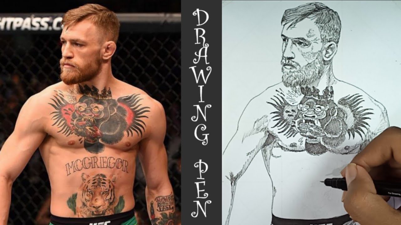 Conor McGregor line art conormcgregor ufc mma blackandwhite portrait  sketch blackfoxclub  Portrait art Geometric portrait Pencil art drawings