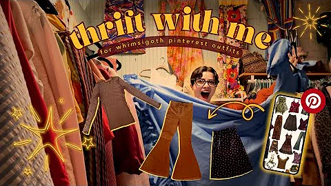 THRIFT WITH ME! Pinterest inspired WHIMSIGOTH outfits in PA 🌙🔮🕯️