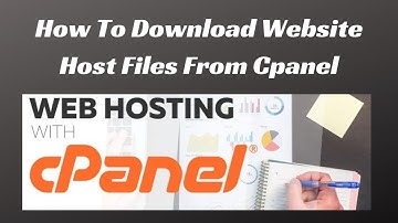 How to download website host files from cpanel
