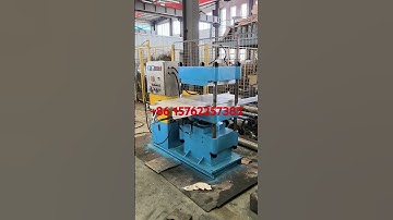 Small size rubber plate vulcanizing press machine testing