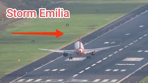 STORM EMILIA Landings at Madeira Airport | 14.12.25