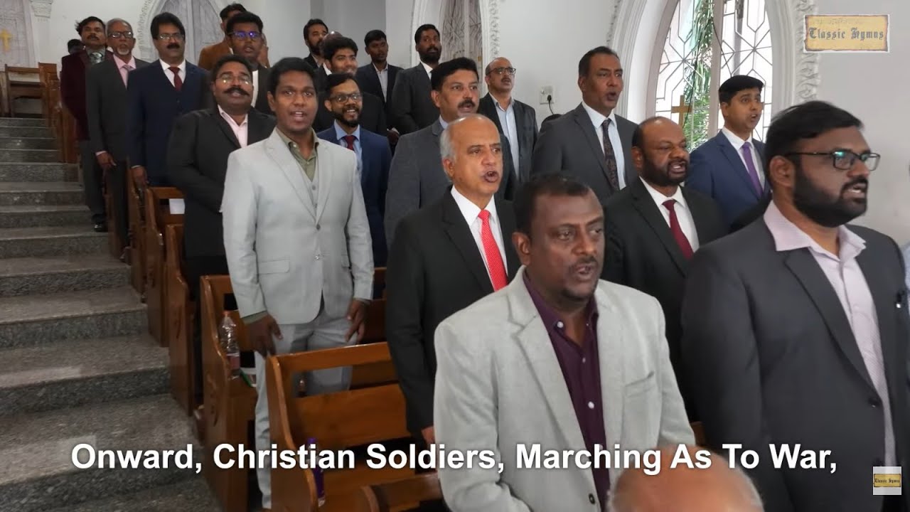 "Onward Christian Soldiers" by 250 voice  Mass Choir for Classic Hymns English Album at Hyderabad