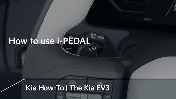 How to use i-PEDAL | The Kia EV3