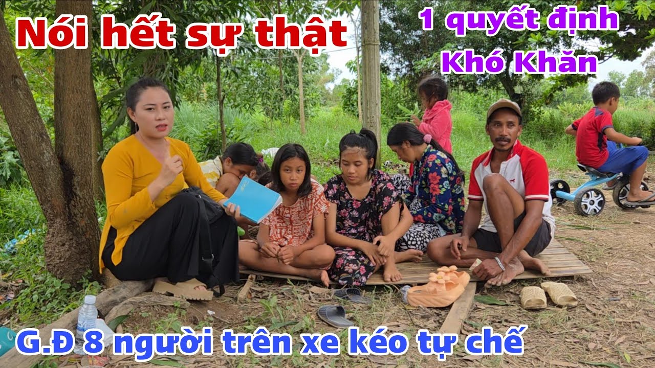 CUỘC NÓI CHUYỆN QUYẾT ĐỊNH SỐ PHẬN G.Đ 8 NGƯỜI TRÊN XE KÉO VE CHAI Ở CÀ MAU | trang miền tây