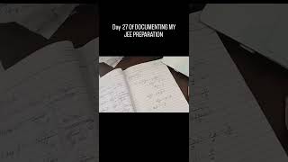 DAY 27 OF DOCUMENTING MY JEE PREPARATION FOR JEE 2027 #iit #iitiansvlogs #jeeproblems #exam