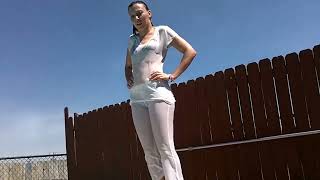Jess hits the pool