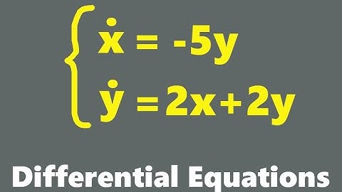 Solve the system of differential equations. Use eigen values and eigen vectors. x