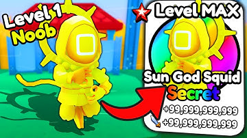 Unlocking OP SUN GOD SECRET in Squid Evolution!