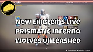 New Emblems Live Prismatic Inferno And Wolves Unleashed Lost History Packages