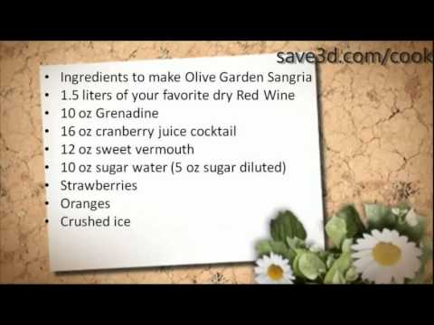 Secret Recipe How To Make Olive Garden Sangria Copycat Recipes