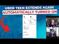 Uber Teen Expands Again Automatically Toggled ON For Drivers