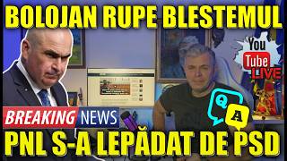 LIVE Q&amp;A. Bolojan rupe blestemul lui Felix. PNL s-a lepădat de PSD. Veștea pune un infractor la MAI