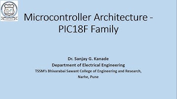 Lecture 1   PIC18F Architecture